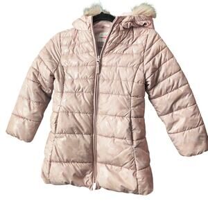 Place Children's Place Pink Metallic Puffer Jacket Small 5/6